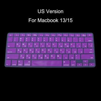  Версия за САЩ Руска Клавиатура Силиконов Калъф за Apple Macbook Air Pro 13 15