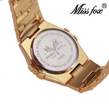  Г-ца Фокс Дамски Часовник Дамски Ръчен Луксозни Топли Дамски Часовници Златни С Камъни на Известни Марки С Логото на Модерни Ежедневни часовници