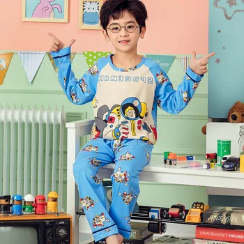  Детски дрехи Наруто Пролетно - есенен костюм за момчета Пижами за малки момичета За малки деца Домашно облекло Пикачу Kawai