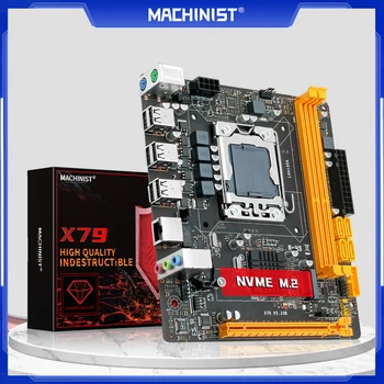  Дънна платка MACHINIST X79 Поддържа процесор в LGA 1356, DDR3 памет, Intel Xeon E5 V1 и v2 и M. 2 NVME Mini-DTX X79 V5.33B
