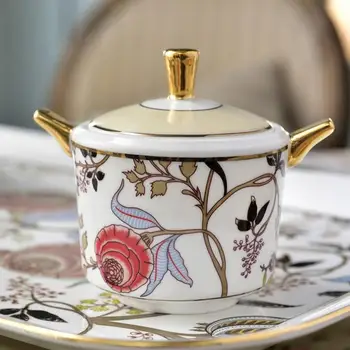 европейският стил на костен порцелан и порцеланов чайник, кана за кафе Английски следобеден чай чай саксия чайник