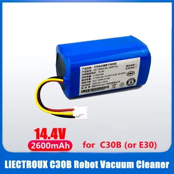  (За C30B) Батерия 14,4 v за робот-прахосмукачка LIECTROUX C30B E30, детайли за почистване на литиеви елементи 2600 mah