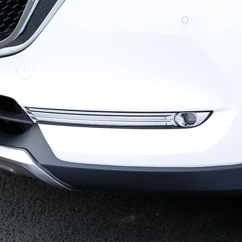  За Mazda CX-5 CX5 2017-2020 ABS Хром Предна Противотуманная фара Крушка За вежди Броня Капак за очи Довършителни Панела Украса, Корнизи и Аксесоари