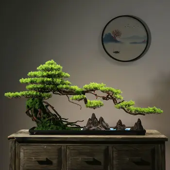  Имитация на зелените растения и приятна бор бонсай засаждане на кътове и декорации, декорация на хола Дзен микро пейзаж