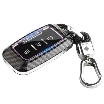  Калъф за ключове от колата Чантата за ключовете за Jetour X70 X70s X90 2018 2019 2020 2021 Ключодържател с дистанционно управление Аксесоари за автостайлинга