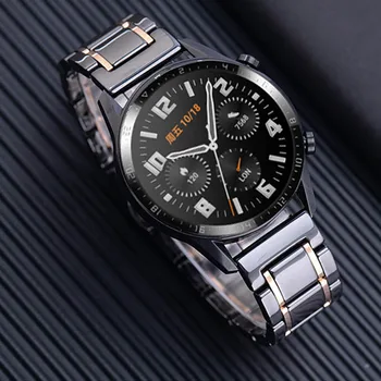  Керамичен каишка за Samsung Galaxy Watch 4 40/44 мм Watch4 Класически 42/46 мм Быстросъемный каишка с катарама-пеперуда Часовници Bracetet