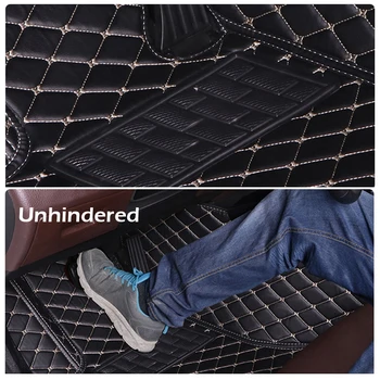  кожени автомобилни стелки за Honda CRV 2012 2013 2016 Потребителски автомобилни постелки за краката покритие на автомобилния килим