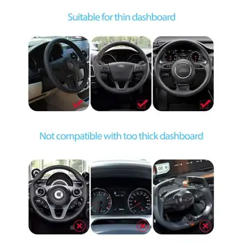  Кола за телефон Универсална 360 Притежателя на Поставка за мобилен телефон в колата GPS Конзола на таблото За iphone Xiaomi Притежателите на Samsung