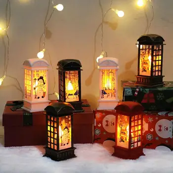  Коледна Светлинна Къща Весела Коледа Декорации За Дома, Коледни Подаръци, Коледна Украса Нова Година 2022 Декор Фенер