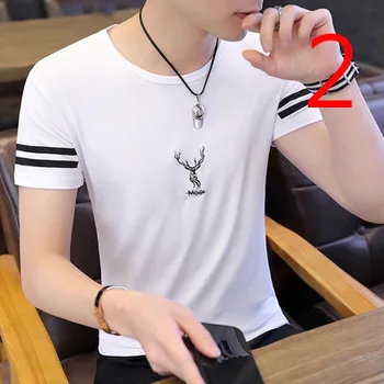  Корейската версия на самосовершенствующейся памучна и ленена мъжки ризи с къс ръкав летен тренд нова бельо риза