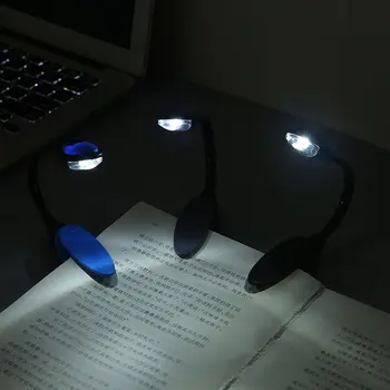  Лампа за Четене LED Книгата Лампа постоянно променлива Яркост Микро-отделението Клип На Лампа с Гъвкаво Гъши врата