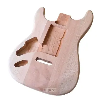  Лявата ръка ST Корпус на Китара Okoume Дърво ST Корпус електрически китари Матиран Цвят на Дървото Непълни Част Китарен Широчина на багажника джобове 5,7 см