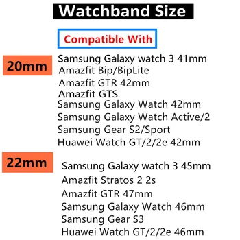  Магнитна линия за Samsung Galaxy watch 3 45 мм 41 мм/46 мм/42 мм/Активни 2 Зъбни колела S3 каишка гривна Huawei GT/2/2e 20 мм/22 мм Каишка