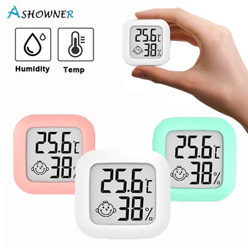  Мини LCD Дигитален Термометър, Влагомер Многофункционален Вътрешен Електронен Измерител на Температура И Влажност на въздуха Сензор Сензор метеорологични станции
