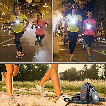  Мода Q5 LED Фенерче, Нощен, Нощен Стартиране на USB Зареждане Нагрудная Лампа Туризъм Къмпинг Спорт На Открито Ходови Светлини Предупредителни Светлини