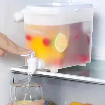  Модернизирана Опаковка за напитки Диспенсер за напитки с вода плътно затварящ се Пластмасов Контейнер за Студена Вода с Лед Охлаждащ Диспенсер за напитки