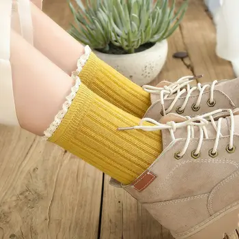  Модни тънки и разрошени меки памучни дамски чорапи от най-високо качество през пролетта и лятото сладки чорапи сладки принцеси за момичета удобни сладки петък