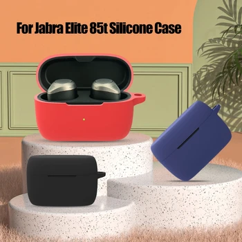  Моющийся Силиконов Защитен Калъф За слушалки със защита от падане за слушалки Jabra Elite 85t True Безжични Слушалки, съвместими с Bluetooth