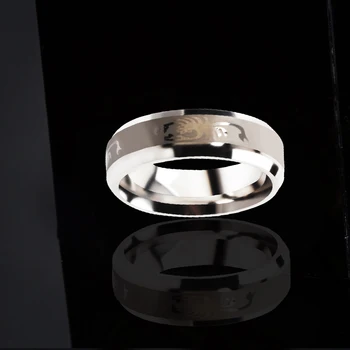  Мъжки Сребърен Годеж Сватбен Дизайн Модерен Годежни Пръстени с Скорпионом със сребърно покритие Пръстени От неръждаема стомана За жени, бижута