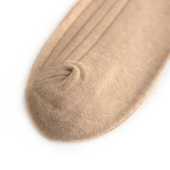  Мъжки чорапи големи, Дебели памучни дълги чорапи с високо качество, топли чорапи до коленете, мъже есенно-зимни чорапи, 46-50 трикотаж носочных изделия, homme