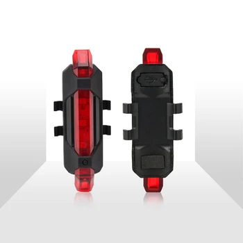  Наем на Велосипеди Фенер LED Задни Фенер е Предупреждение За Сигурност на Задното Опашката Колоездене Преносим Фенер USB Стил Акумулаторни Или Батарейные Светлини
