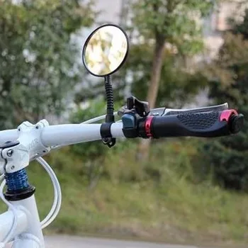  Насърчаването на продажбите 1 бр. Велосипедни Огледала Кормилото на Мотора Гъвкав Задно виждане Огледало за Обратно виждане Черно Директен Доставка