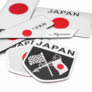  Нов 3D Алуминиев японски Японски Значка Емблема на Cipango Автомобили Стикер за Декорация на Прозореца на Купето на Автомобила За Nissan Leaf Toyota Corolla и Honda