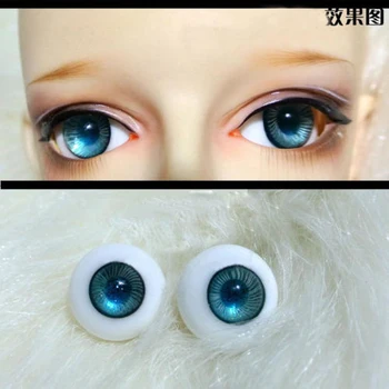  Нови 14 мм и 16 мм, 18 мм, Сини на Очните Ябълки с пясъчен Цвят За BJD ОРБ DOD Кукла Dollfie Стъклени Очи Облекло