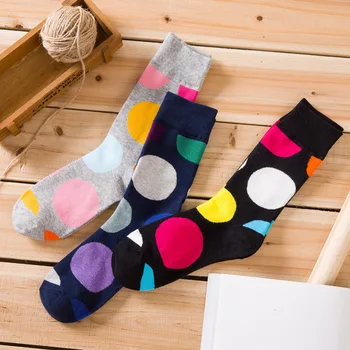  Нови 2020 Есенно-зимни мъжки чорапи на точки от расчесанного памук Calcetines Реколта мода Цветни щастливи чорапи Ежедневни чорапи