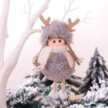  Новият Сладък Ангел Плюшен Кукла направи си САМ Коледна украса Висулка Творчески Украса на Коледната елха Коледна украса за дома 2020