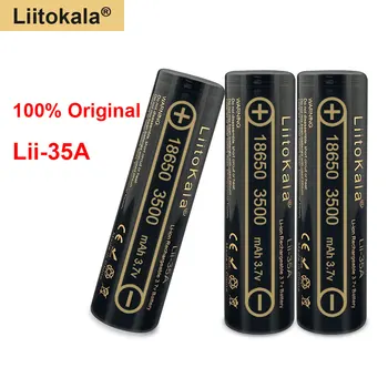  Оригинална Висококачествена Батерия Liitokala 18650 3.7 от 3500 mah 18650 Акумулаторна Батерия за Фенерче