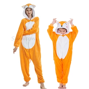  Пижама с животни Кигуруми Детска пижама Домашно облекло Cosplay Костюм Пижами Пижами Гащеризон Еднорог Гащеризон за деца