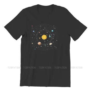  Планетите в Слънчевата система, Галактиката Готина Естествена Мода Творческа Изкуство Карикатура Тениска Готическата Негабаритная тениска Топ продажба на мъжки потници