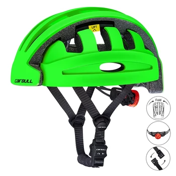  Преносим Лека Сгъваема Градски Градски Велосипеди Шлем LED Задна светлина За почивка Каска за езда Утолщает Сигурността На Открито Планинския път
