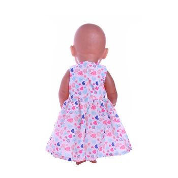  Рокля Без Ръкави С Лък Облекло За 18-Инчовата Американската и 43-сантиметровой Има Кукли на Нашето Поколение , за Подарък За рождения Ден на Детето