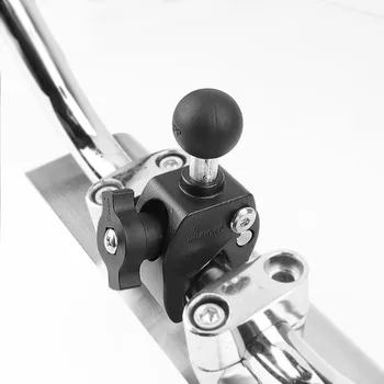  С лъжичка 1/1, 5 инча или 17 мм шариковым скоба за нокът на Кормилото на мотоциклета Основа за закрепване на велосипед шина за двойно гнездо за Gopro DSLR