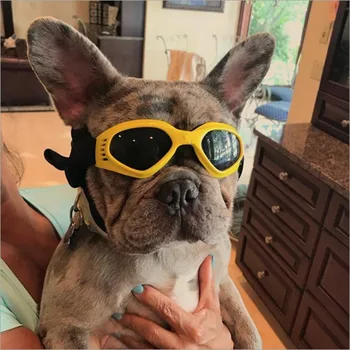  Сгъваеми Очила за домашни любимци, За кучета средни Слънчеви Очила за домашни любимци Очила за домашни любимци, Водоустойчиви, Устойчиви на УЛТРАВИОЛЕТОВИТЕ слънчеви очила, които Предпазват Очите За употреба на открито