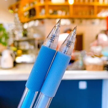  Сива писалка за писане прясна писалка за писане на сърцето на момичето натиснете гел писалка 0,5 мм химикалка за подпис за студенти macarons Моранди цвят