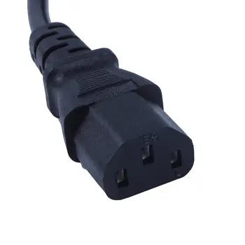  Специален кабел за захранване UPS PDU, IEC 320 C14 - C13 с превключвател за включване/изключване 30 см Черен
