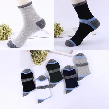  Спортни чорапи Памучни мъжки Чорапи за Колоездене Лоскутные Бягащи баскетболни дишащи чорапи Мъжки Есенно-зимни чорапи за Колоездене чорапи