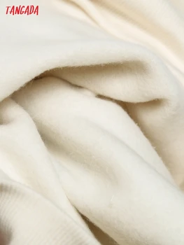  Тангада Ново записване За жени Модни пуловери с принтом флисовые блузи, големи размери с дълъг ръкав и кръгло деколте Свободни пуловери 6H169