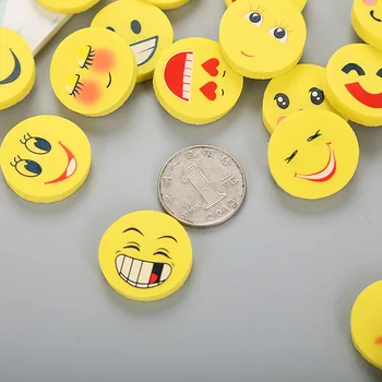  Творчески Усмивка Гумичка Мультяшное Израз На Eraser Прекрасно Обучение На Канцеларски Материали Студентски Награда Подарък Сладки Стационарни Мини-Гумички За Триене