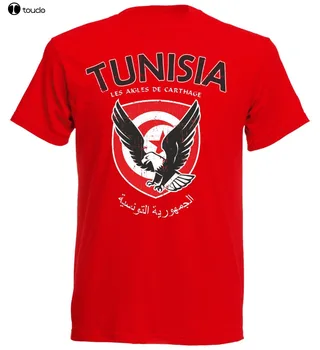  Тениска Tunesien Мъжки Легенда на футбола Футболисти 2019 Тунис Модерна лятна тениска с писмото принтом Casua 2019