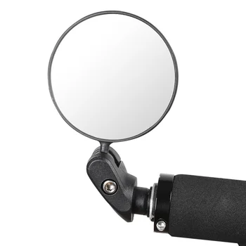  Торцевое Огледало на Кормилото на велосипеда със завъртане на 360 Градуса Широкоъгълни Сгъваеми Велосипедни Огледала за Обратно виждане За Мотоциклет МТВ Велосипед Куполна Огледало