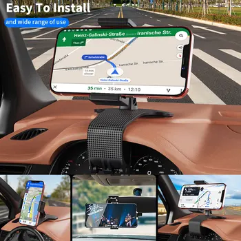  Универсална Кола за телефон с Монтиране на 360 градуса Притежателя на арматурното табло на автомобила за стойка за смартфон iPhone, Samsung, Huawei